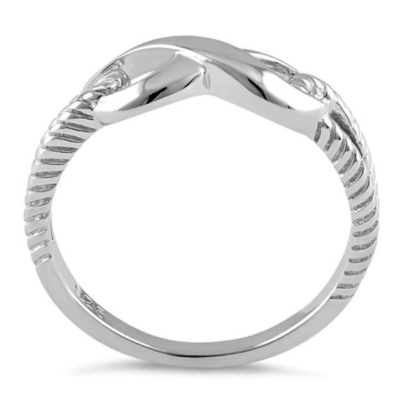 925 STERLING SILVER Dainty Infinity Ring - Picture 14 of 15